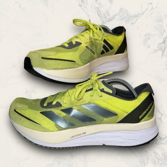 adidas Other - Adidas Adizero Boston 11 Solar Yellow Night Metallic Athletic Shoe Men’s Size 11